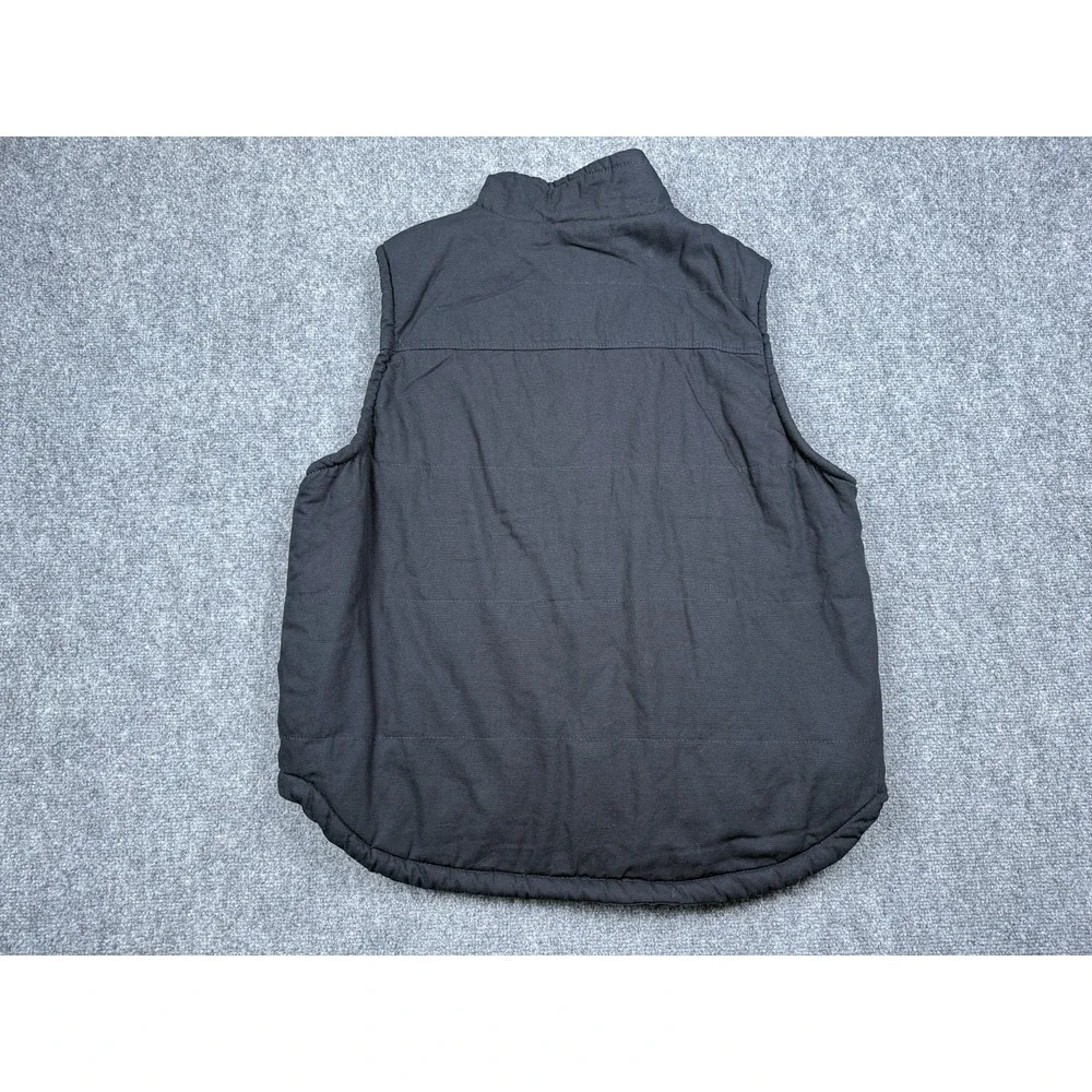 Lee Canvas Sherpa Lined Insulated Workwear Vest Mens XL Black Full-Zip NWT - Picture 6 of 6